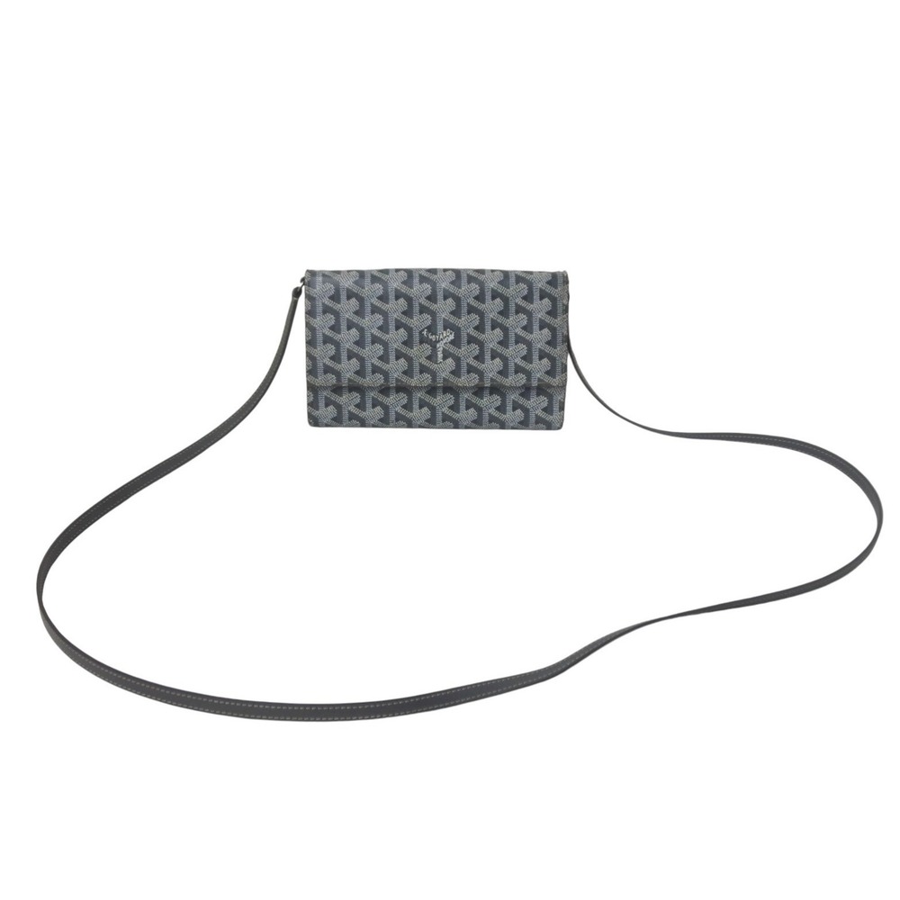 Goyard Varenne Pouch Wallet Leather Gray